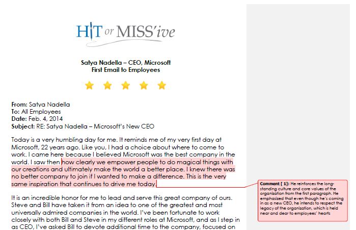 Satya Nadella   Hit or Missive